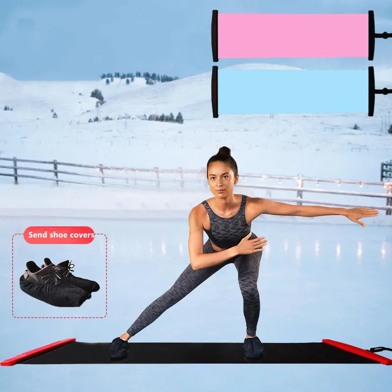 

Yoga Sliding Mat Sports Fitness Glide Plate Skating Training Glide Mat For Ice Hockey Roller Skating Leg Exercise Accessorie