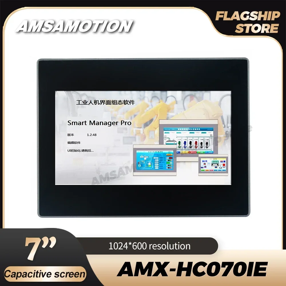 

Новый 7-дюймовый 10-дюймовый сенсорный емкостный экран amсамоtion HMI 1024*600 Ethernet панель интерфейса человека монитор промышленный A7