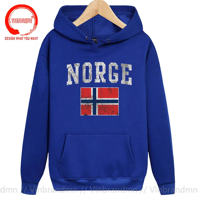 Vintage Norge Flag Norway Norwegian Home Love Family Pullover Hoodie 3D Printed Sweatshirts Dominant Cotton Hoody Mens Hoodies