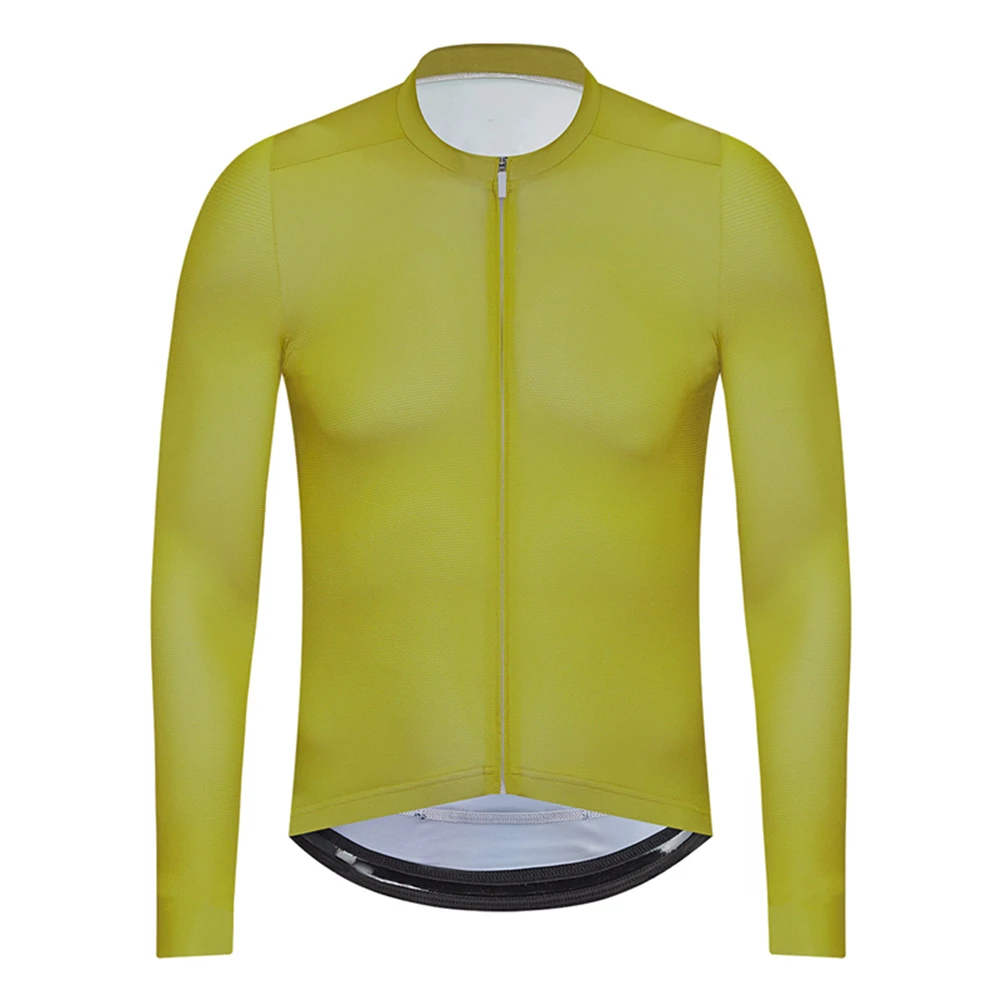 Men Cycling Long Sleeve Thin Breathable Sun Protection Jersey Maillot Ciclismo Hombre Mtb  Bike Top