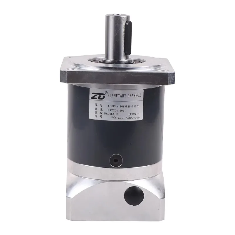 Square Mounting Flange Ratio 3:1 to 512:1 High Precision Planetary Gearbox 80ZDF