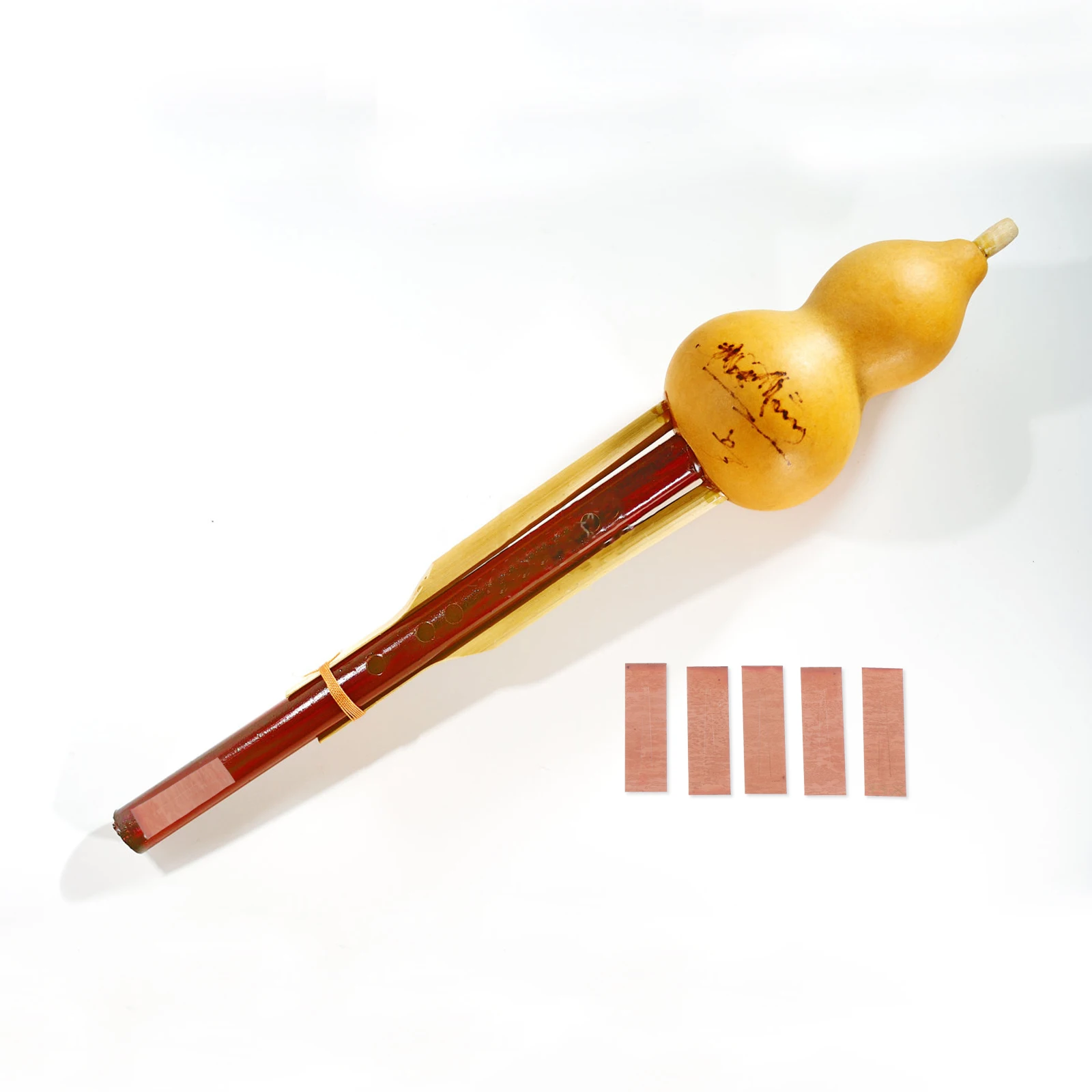 

5 Pcs Cucurbit Reed Flute Open Hole Reeds Tuning Ethnic Instrument High Quality
