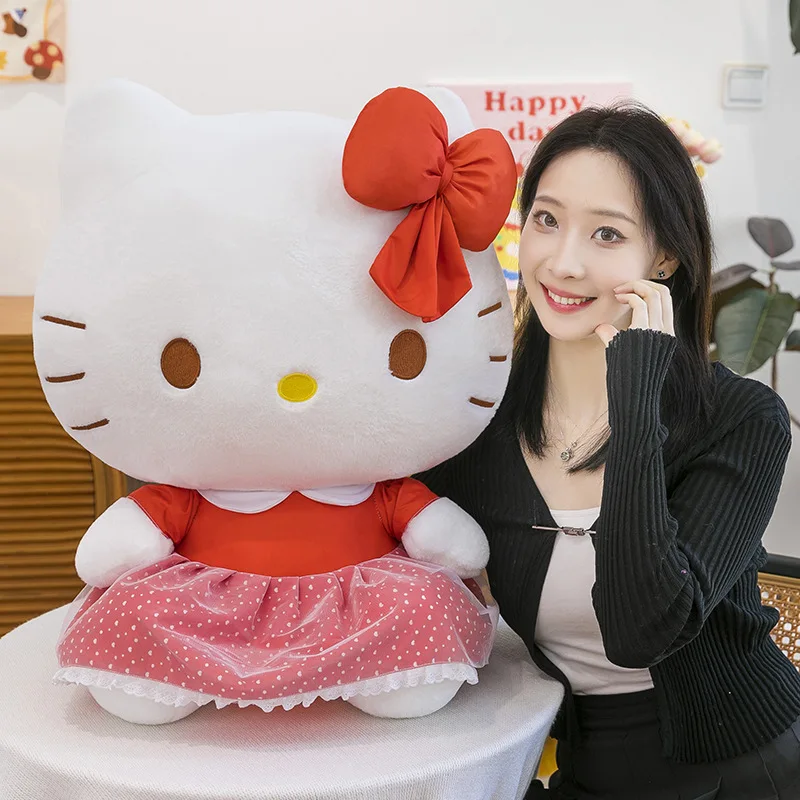 

Новое платье, кукла-кошка, кукла Hello Kitty, лечебная серия, KT, подушка для кошки, успокаивающая кукла, семейный орнамент, подарок
