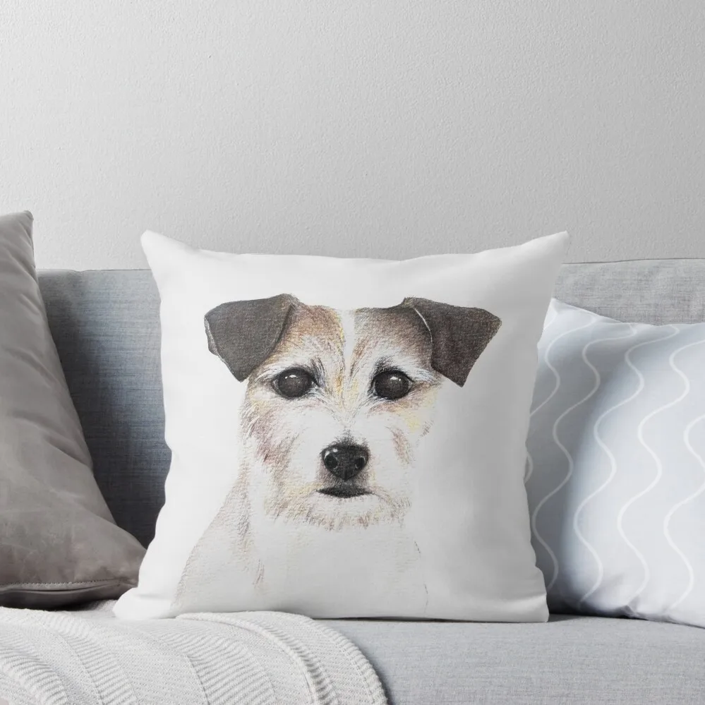 

Parson Russell Terrier Dog Portrait Art Throw Pillow ornamental pillows for living room Custom Cushion Luxury Pillow Case pillow