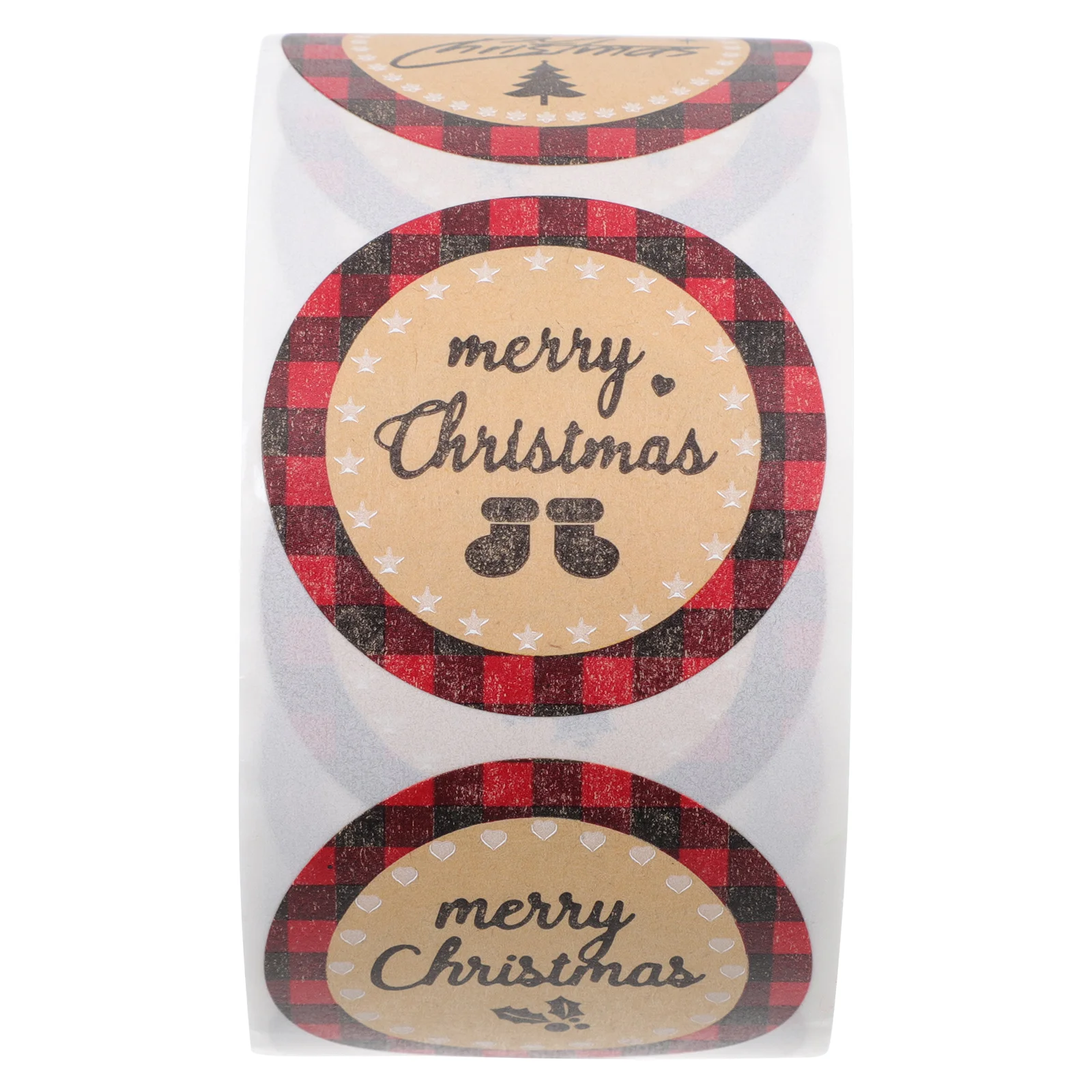 

Seal Label Sticker Christmas Decoration Paper Kraft Holidays Stickers Envelope Mouth