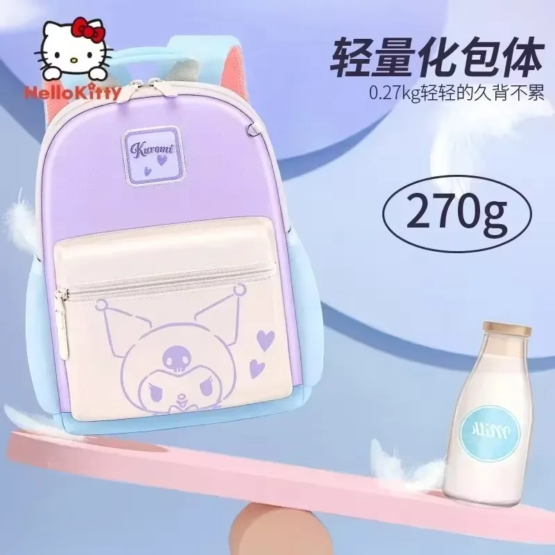 Sanrio Hello Kitt Fashion Backpack Cute Cartoon Lightweight Girl Boy Backpack Anime Travel Large Capacity Student Woman Backpack