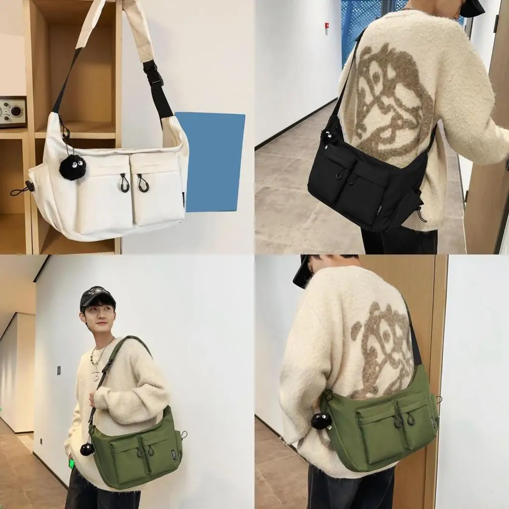 

Practical Nylon Shoulder Bag Large Crossbody Bags For Daily Commute And School 547A