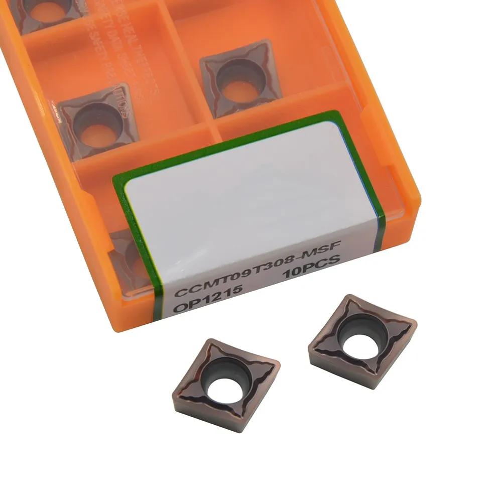 

CCMT3(2.5)2-MSF CCMT09T308-MSF OP1215 CNC Lathe Turning Tools Carbide Cutting Inserts 10PCS
