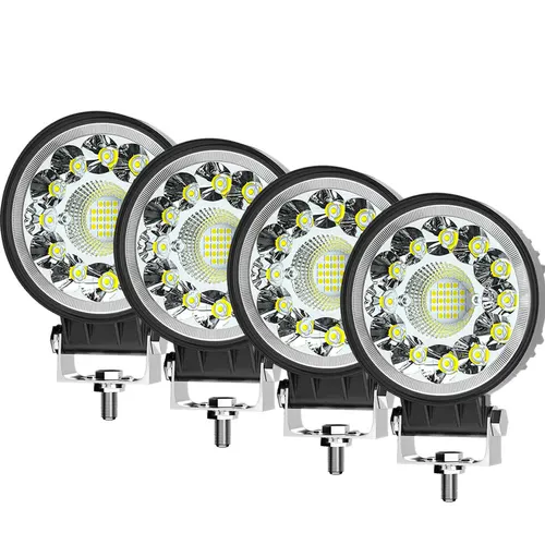 Barra LED de 4 pulgadas y 123W, foco todoterreno 4X4, barra de luz de trabajo de 12V y 24V para Jeep, camión, coche, Tractor, SUV, ATV, Barra, faros LED