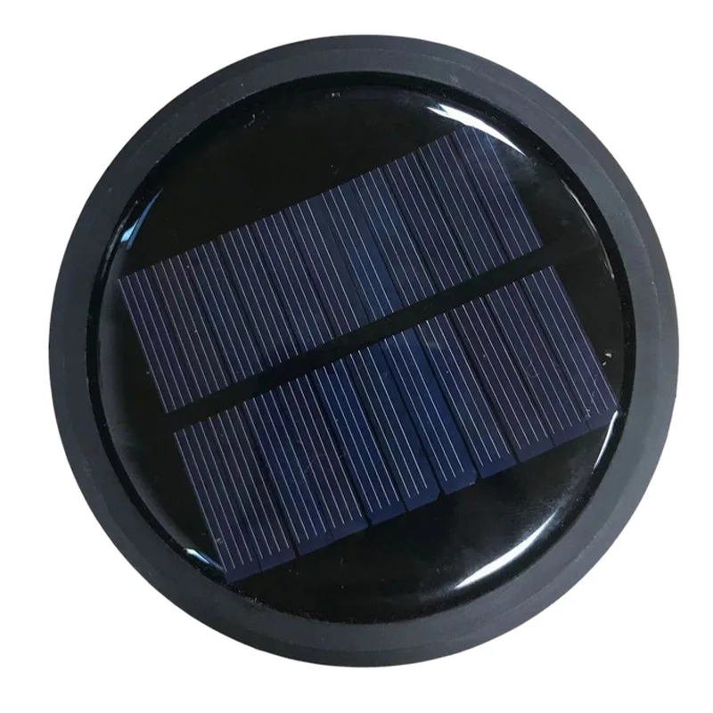 Solar Lanterns Replacement Round Solar Panel Led Light Solar Power Parts Fittiggs for Outdoor Hanging Lanterns