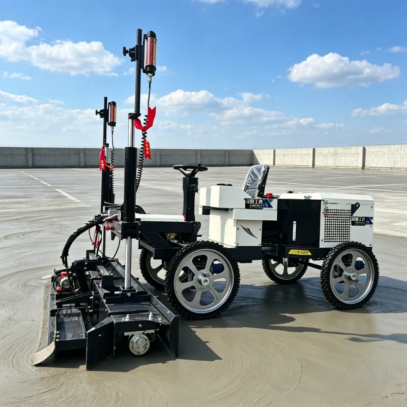 Hydraulic Laser Screed Machine Automatic Leveling for Airport Runways Suitable for Large Concrete Working Area Customized