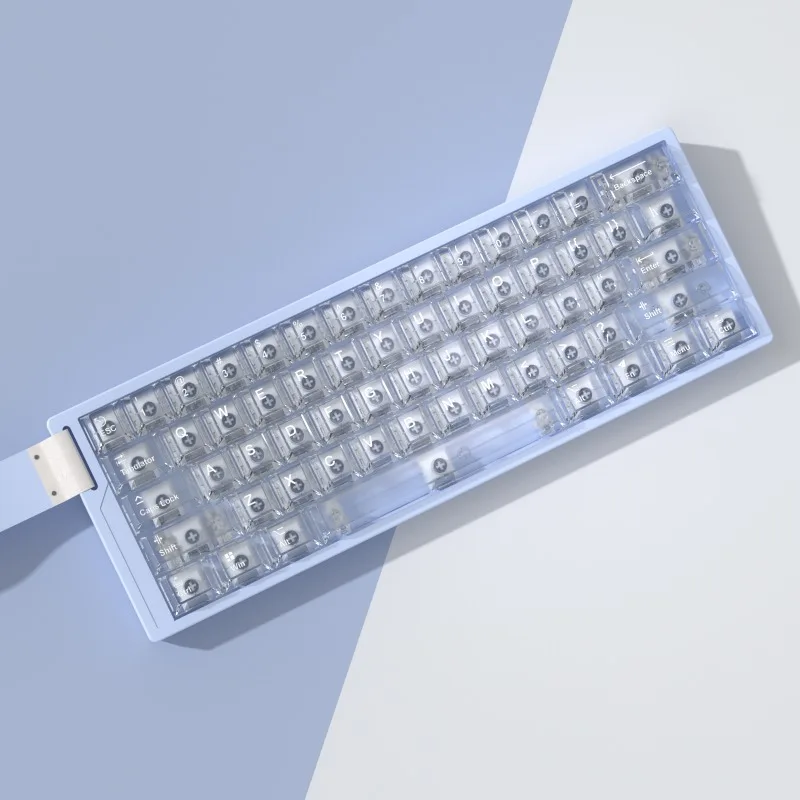 Spy Gradient Keycap PC Transparent Custom PBT Dye Sub Cherry Profile Keycaps Mechanical Keyboard for Wooing60he Mad60 ROG