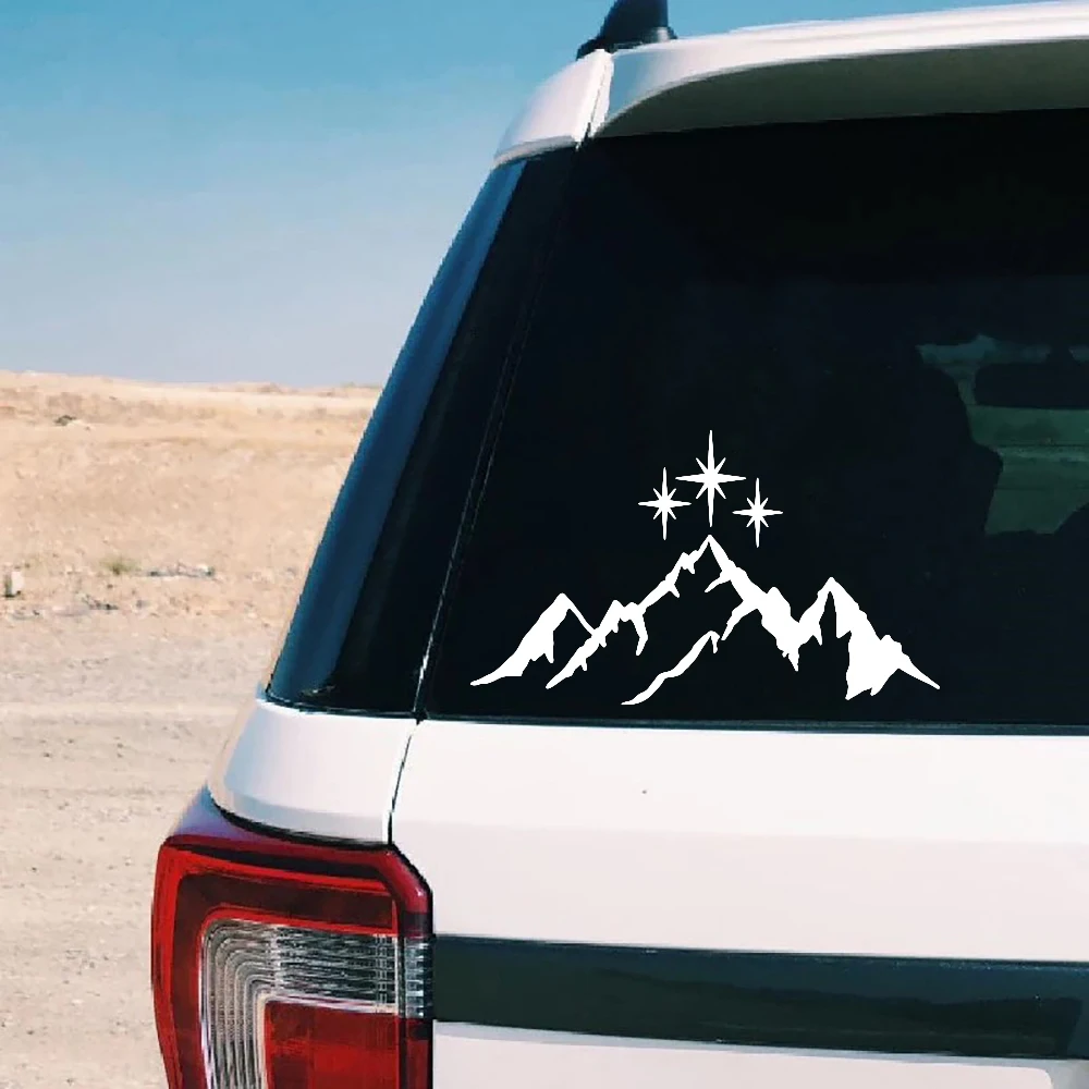 Modern Night Court Mountain Star Car Sticker Decal Bumper Windshield Hood Bonnet Window Decor