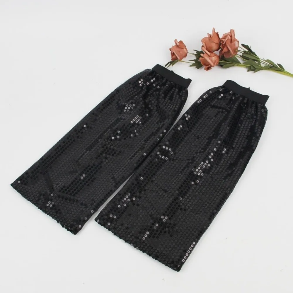 1Pair Fashion Sparkling Sequins Leg Warmers Shiny Sexy Glittering Leg Socks Long Socks Knee High Leg Cover Dance Parties