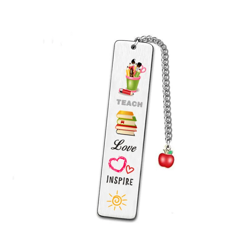 2024 Creative and Exquisite Thanksgiving Gift Bookmark Rust Steel Graduation Season Gift Bookmark Metal Practical Portable