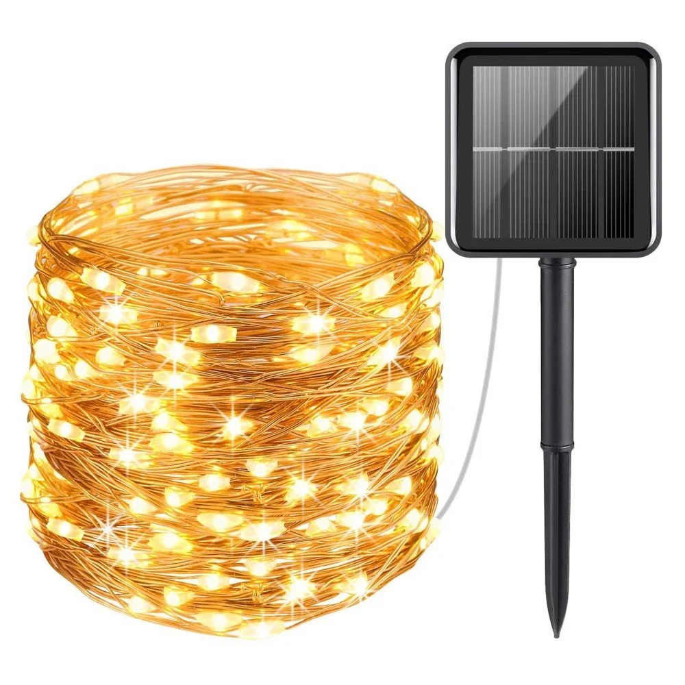 LED Solar Light Outdoor Tuin Fairy String Light Led Twinkle Waterdichte Lamp voor Kerst Patio Boom Party 6 m/12 m/23 m/33 m