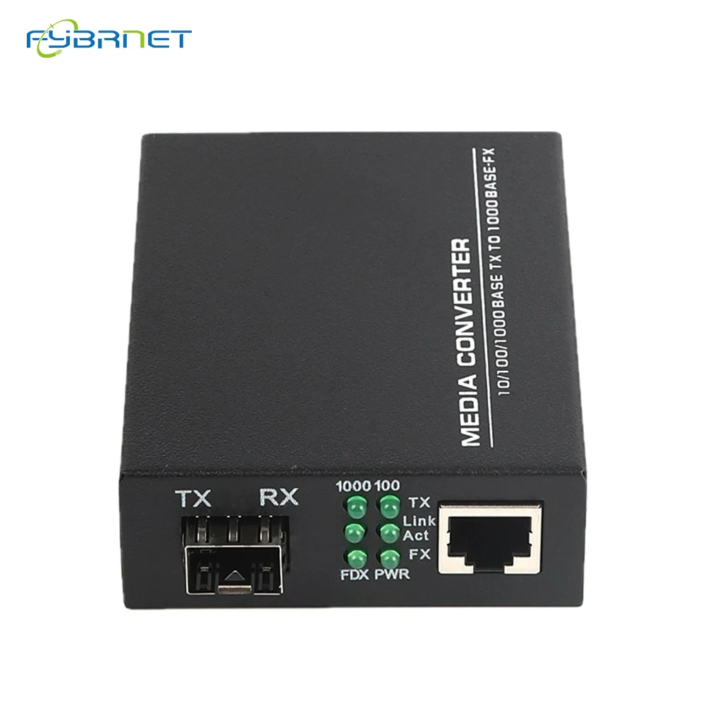 Медиаконвертер Gigabit SFP, 1,25 ГГц, 1 порт SFP, 1 RJ45 LC/SC, с оптическим медиа-преобразователем SFP типа Fast Ethernet