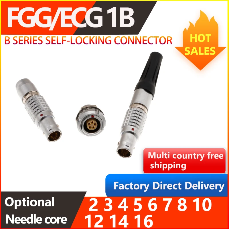 

1B.FGG/ECG. Metal male plug and female socket connectors widely used in medical, industrial, information, and other fields