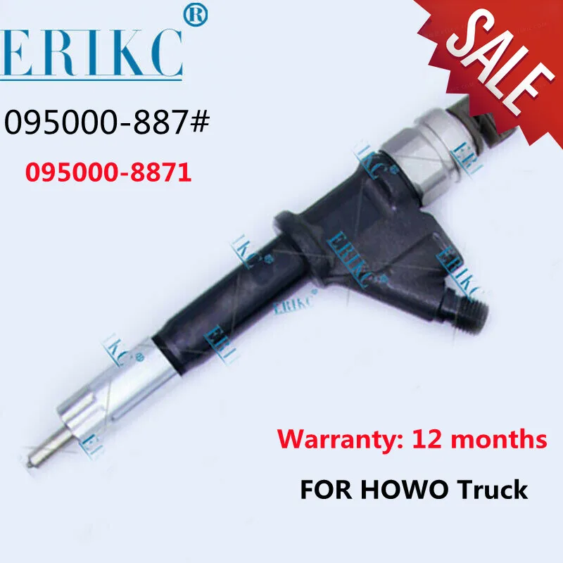 

ERIKC 095000-8870 Auto Engine Systems Injector Common Rail 095000-8871 095000-8870 for HOWO Truck VG1096080010