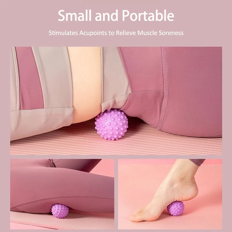 Muscle Relaxation Yoga Massage Ball for Myofascial Release Fitness TPE Diameter 49mm Ball Exercise Back Muscle Relaxation