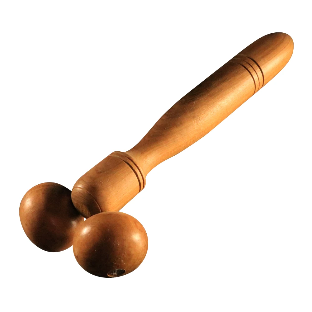 

Wooden Massage Roller Full Body Massager Relax Rod Durable Wheel Stick for Arms Head Neck Waist Shoulders Calves
