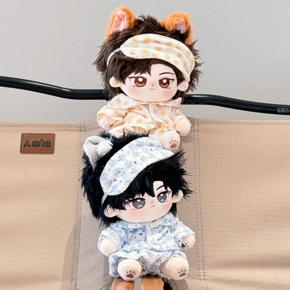 20cm Doll Clothes Toy Pajamas Sleepwear Cotton Doll Clothes Eye Mask Doll Cloth Accessories No Attributes Dolls Clothes