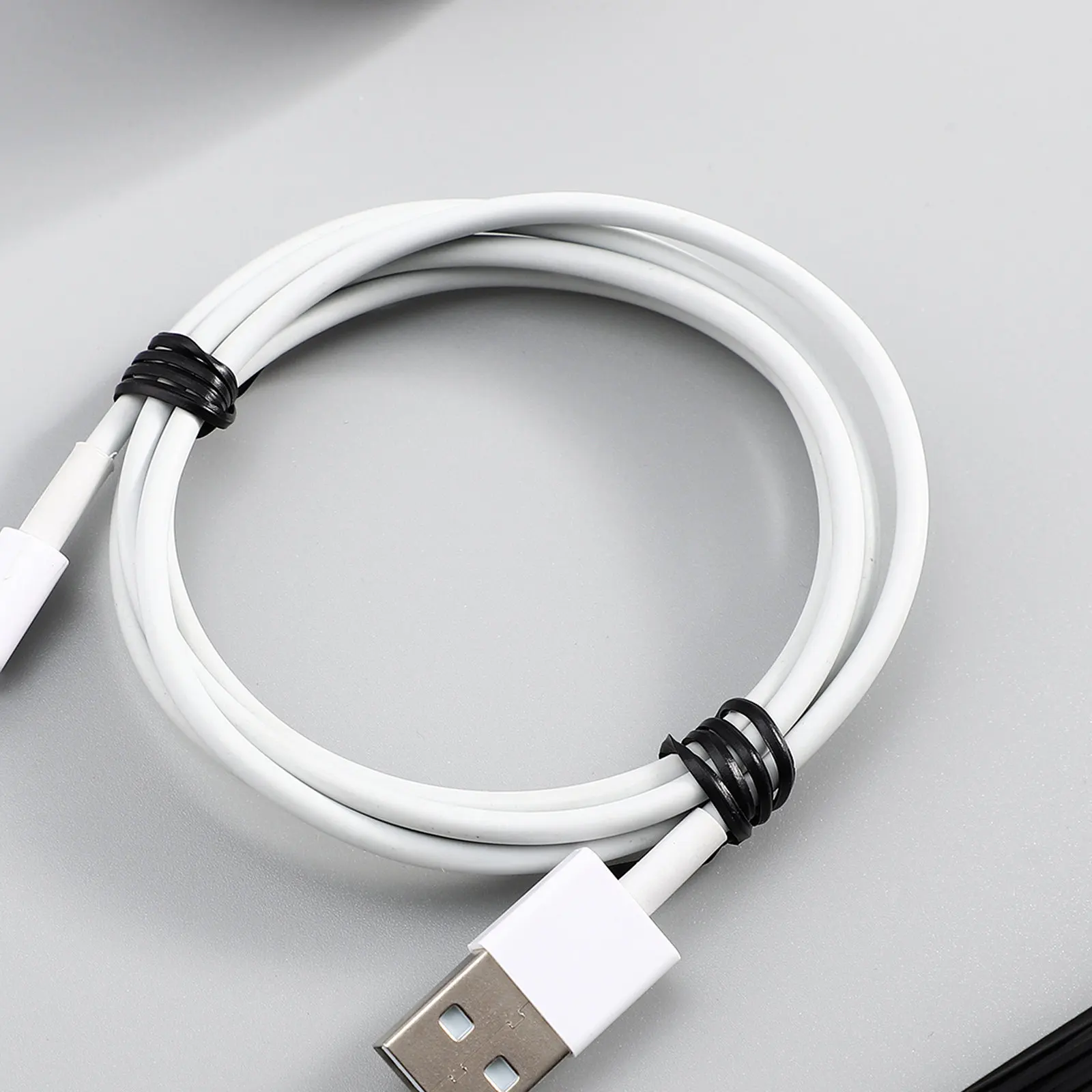 500Pcs Garden Ties Heavy Duty Reusable Cord Organizer for Cable Wire Data Cable Wraps Black 15Cm Ties
