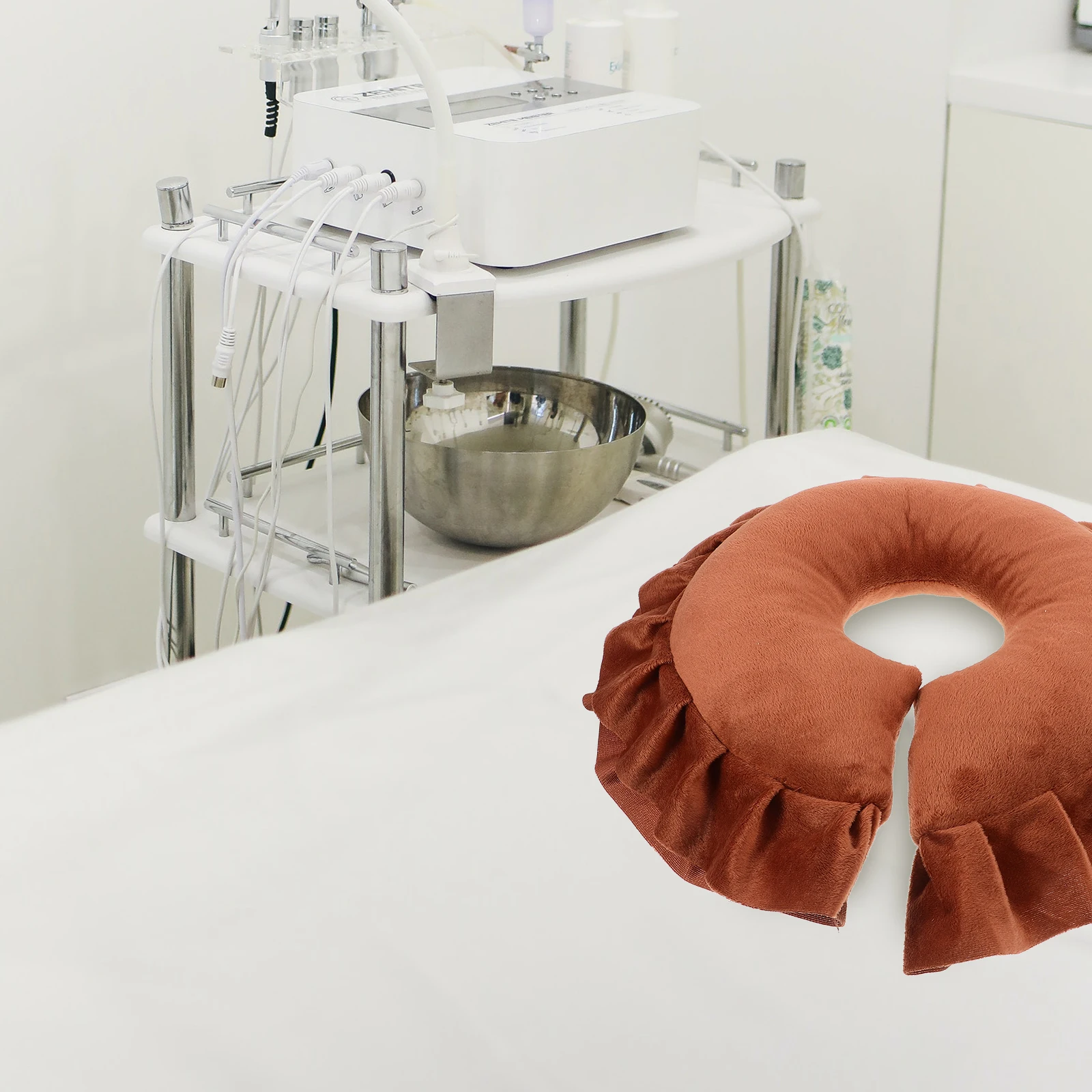 

U-Shaped Head For Headrest Down For Table Neck Support Bed Cushion Down U-Shaped Headrest Salon Home Spas Face Massage Cushion