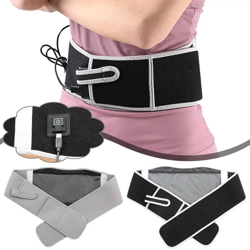 

Usb Electric Heating Warmer Hot Waist Lumbar Back Pad Anti Band Band Protector Brace Relief Tool Pain Therapy Support Belt A5p2