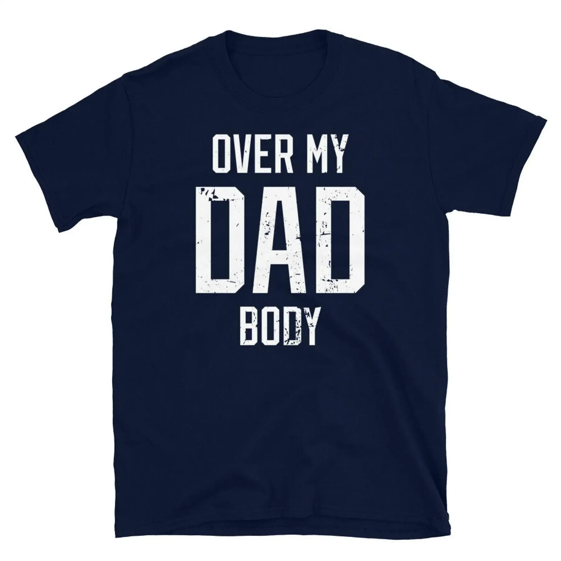 

Футболка унисекс с короткими рукавами Over My Dad Body Father's Day Grandfather Stepfather