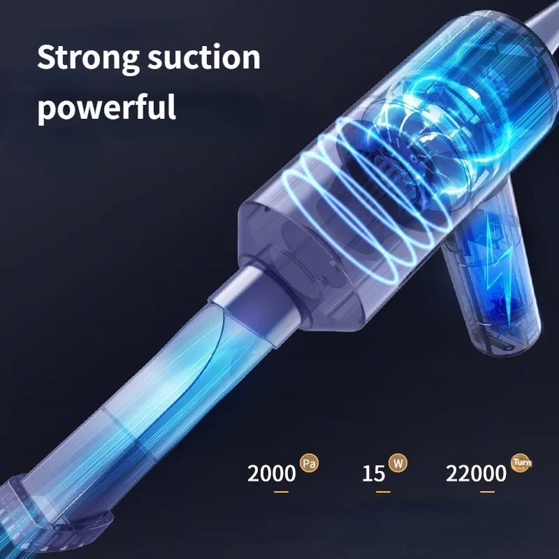 Car wireless vacuum cleaner, household high suction power car use, small car dual-purpose charging, high power suction blowing