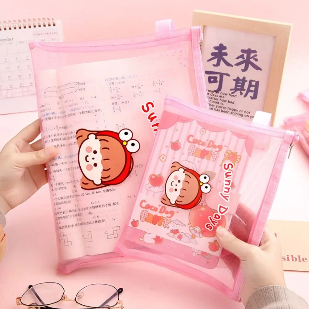 جديد النايلون الكرتون حقيبة التخزين الكرتون زيبر حقيبة مستندات مجلدات الملفات