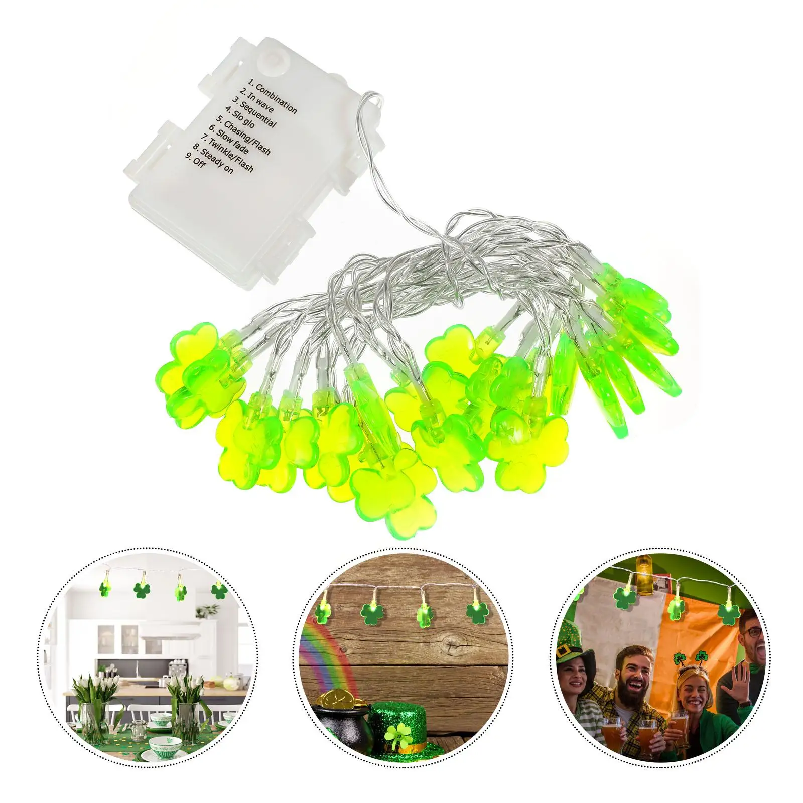 LED String Lights 50pcs Shape Warm Mini Fairy Lamps for Home Xmas Hanging Festive LED Strings