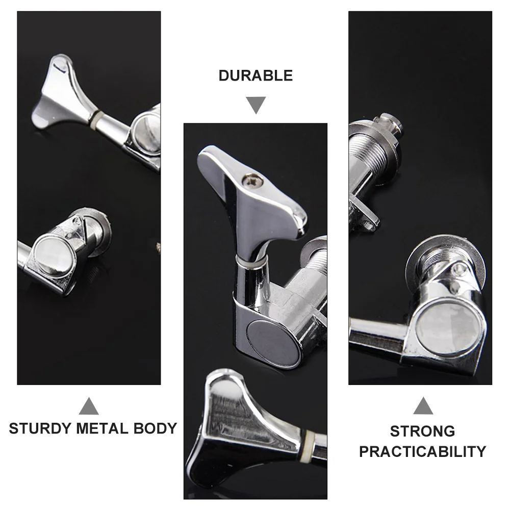 

1Set Guitar Bass Tuning Peg Zinc Alloy Professional String Tuner Machine Head Durable Guitar Parts Bass Accessories