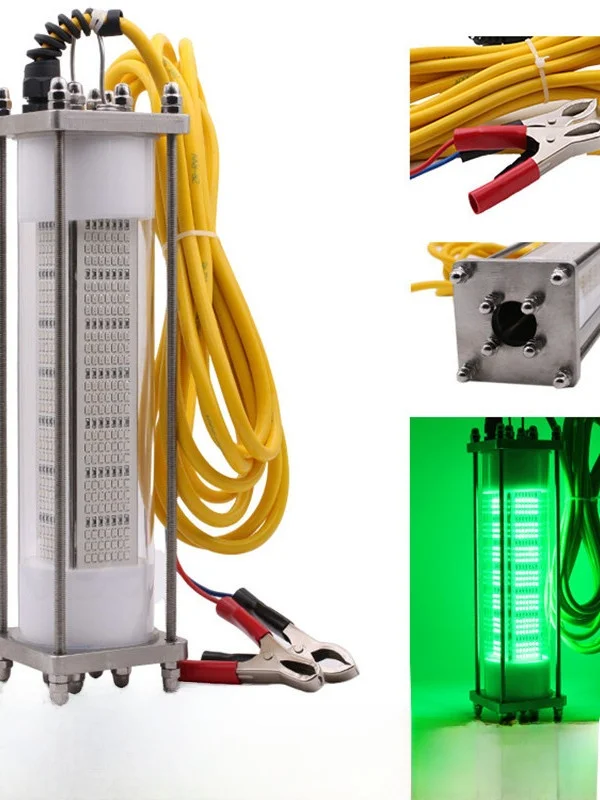 

High Power 240W Waterproof LED Fiing Light 20W Underwater Fi Attracting Lamp Night Fiing Gear Strong Light for chin...
