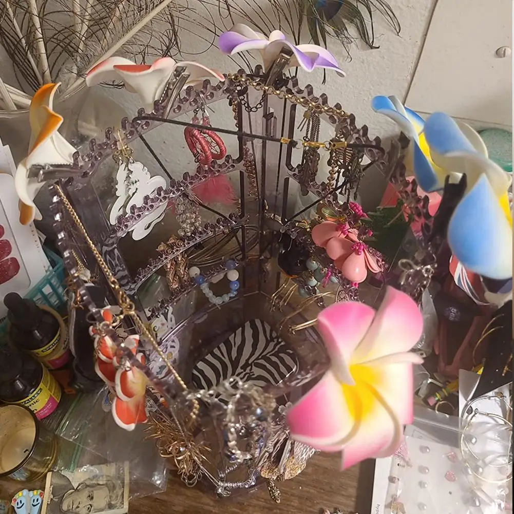 Stylish Jewelry Rack  Widely Use Recess Design Jewelry Storage Box  Rotating Jewelry Display Stand