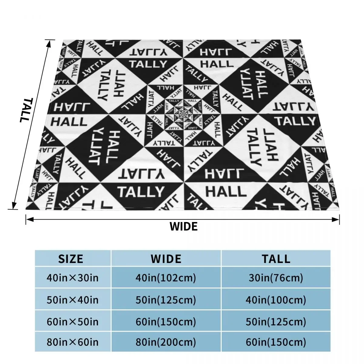 New 02 Tally Hall band logo Genre: ?indie pop Throw Blanket Luxury St cosplay anime christmas gifts manga Blankets