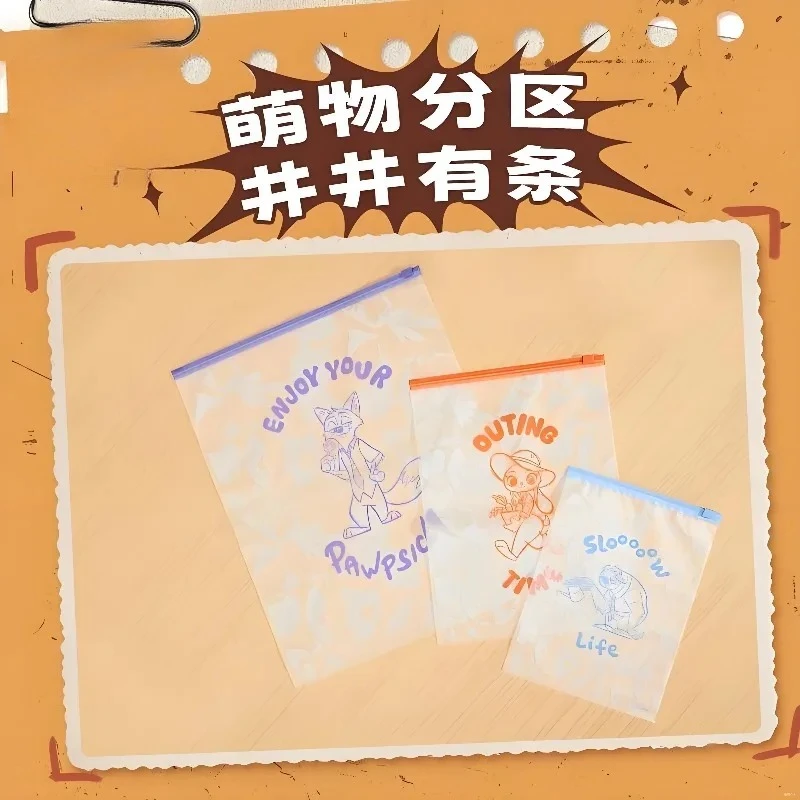 

Disney Zootopia Storage Bag Judy Nick Cartoon Waterproof Cosmetics Clothing Toothbrush Classification Storage Travel Zipper Bag