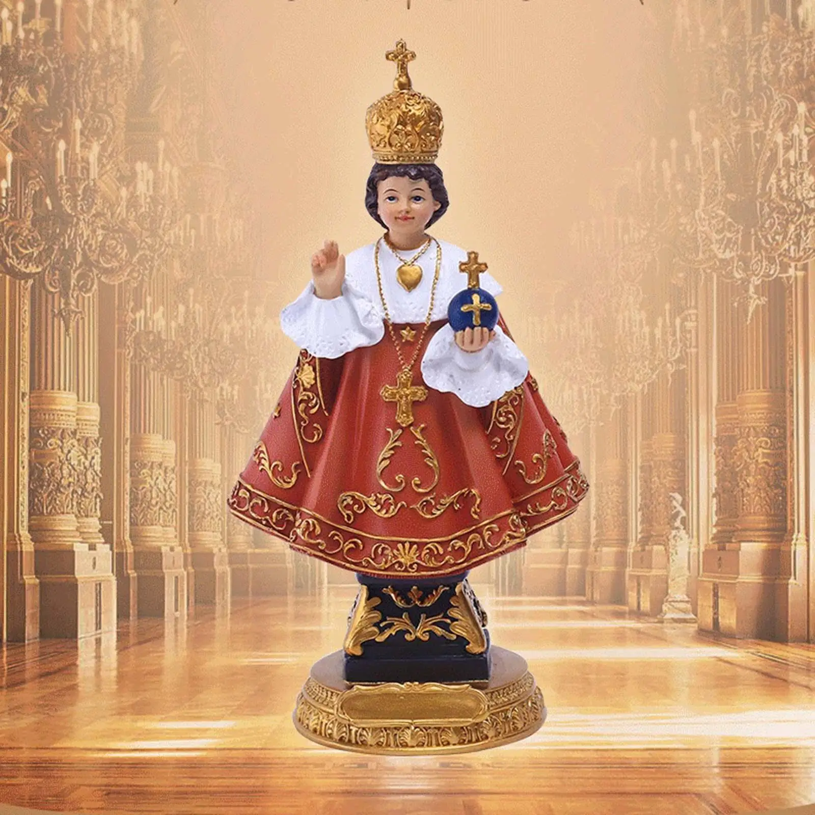 Infant Jesus Figurine Sculpture for Living Room Home Housewarming Gifts