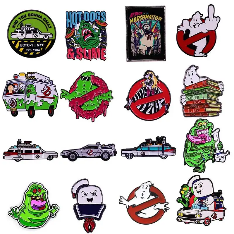 Halloween Ghost Car Horror Movie Enamel Pin Collect Badge A Funny Gift For A Friend Jewellery Backpack Accessories Lapel Brooch