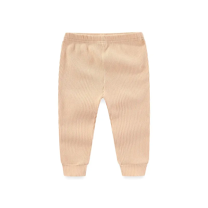 Unisex Solid Color 1 Piece Cotton Baby Girl Trousers 0-24Months Newborn Baby Boy Pants Autumn Legging Spring