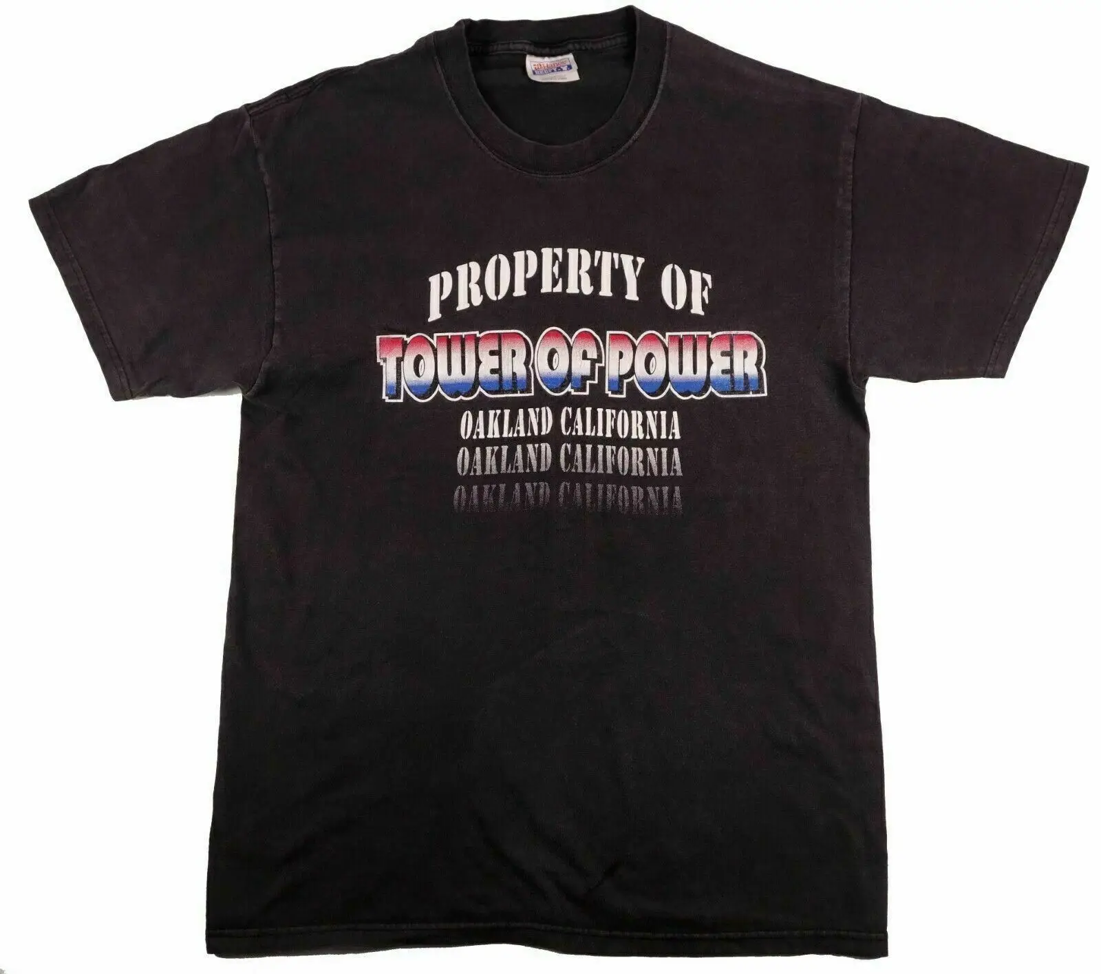 Property Of Tower Power Vintage Funk T Shirt Oakland California Medium 70S Ca