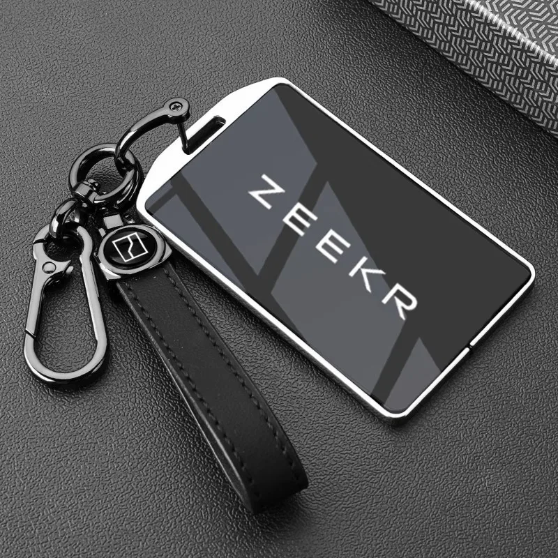 Autozubehör NFC-Karte Zinklegierung TPU Schlüsselhülle Etui Halter Kette für Zeekr 7X 009 007 001 Schlüsselschutz Innenraum-Styling – Detail 5