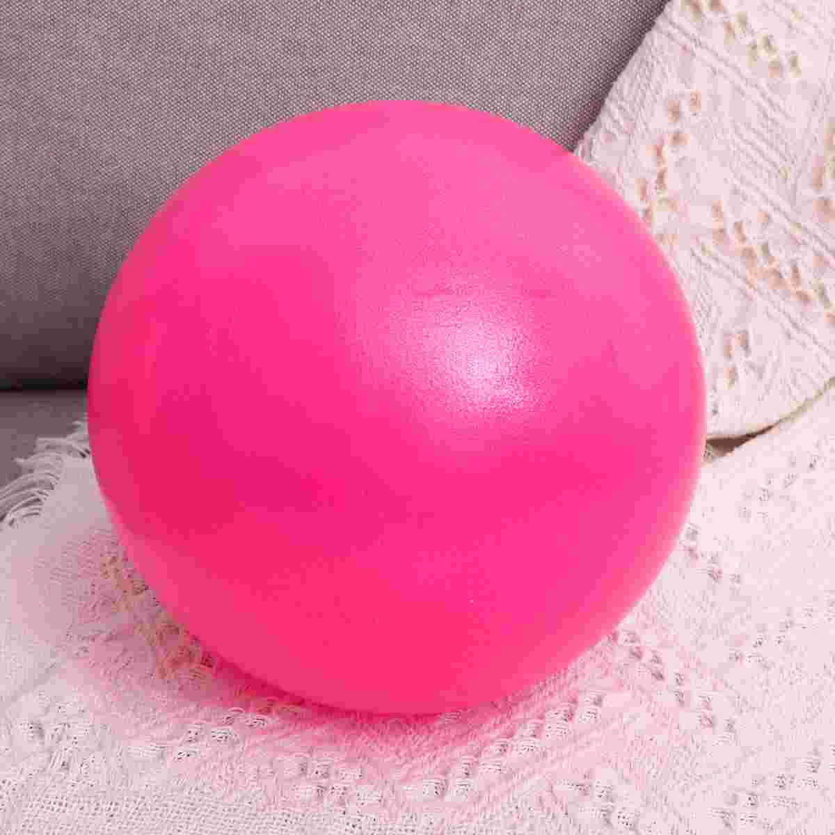 

25cm Yoga Ball Physical Fitness Exercise Balance Ball for Women and Men (Pink) exerciese ball exerciese yoga ball