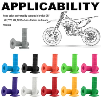 ידיות ידית אוניברסליות צבעוניות לאופנוע 7/8" 22mm עבור הונדה...