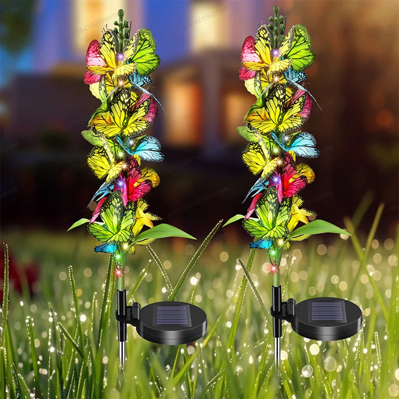 

Butterfly Solar Lamp LED Colorful Ground Plug Light for Outdoor Garden Lawn Courtyard Decoration