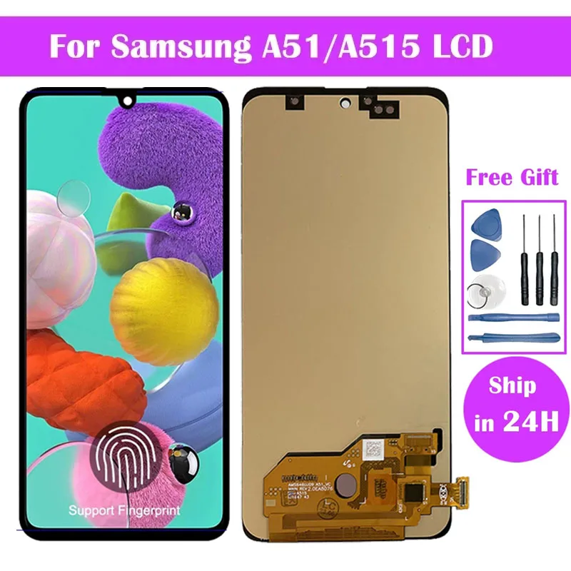 AMOLED/OLED/TFT LCD For Samsung For Galaxy A51 Display Touch Screen Digitizer Assembly For Samsung A51 A515F A515F/DS LCD