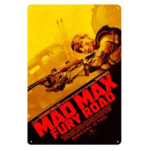 Mad Max Fury Road Movie Metal Poster Tin Sign 20x30cm