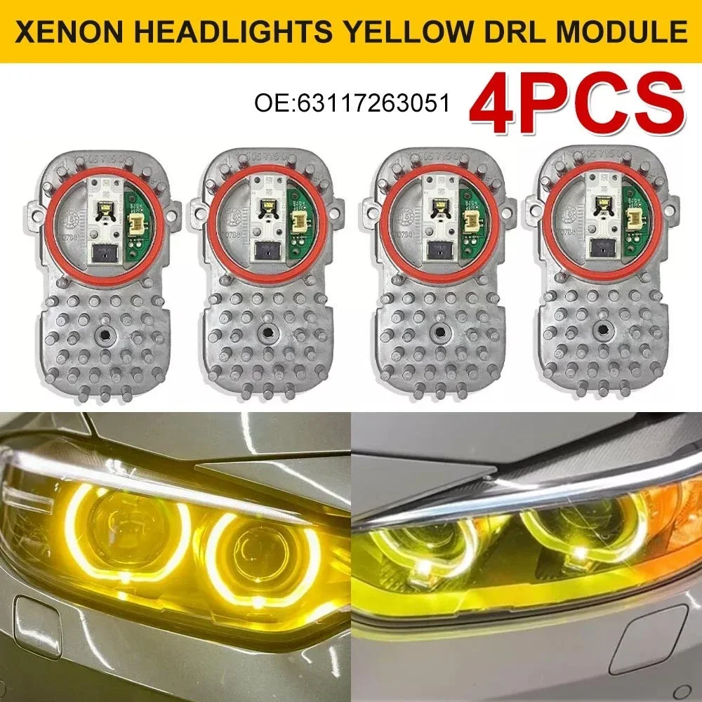 

63117263051 Модуль ксеноновых фар CSL желтого цвета дневных ходовых огней для BMW F80 M3 F82 M4 F32 Старая модель 10-19 X3 X4 X5 X6 E70