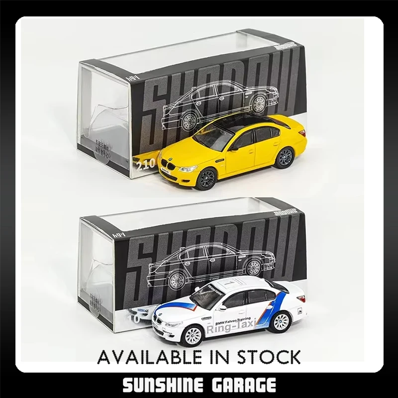 

SHADOW In Stock 1:64 Sedan M5 E60 Ring Taxi Racing Yellow Diecast Diorama Car Model Collection Miniature Toys